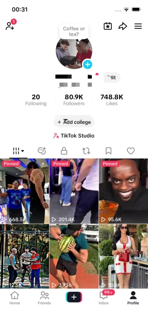 BLACK Sabbath/Monetized 80K Real Followers+740K Real Likes Account/ Creator Rewards Program Activated/ Full Access
