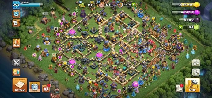 Town hall 18 Xp 253, 11 equipment epic, C6276