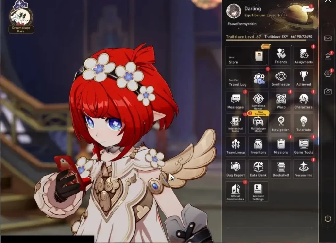 Asia|TL 67|13 Limited|[Castorice]+Sign,Hyacine,Hysilens,Cerydra.RuanMei,Tribbie,Robin,Etc|MC Female|Take Mail|Check SS(HSR7188)