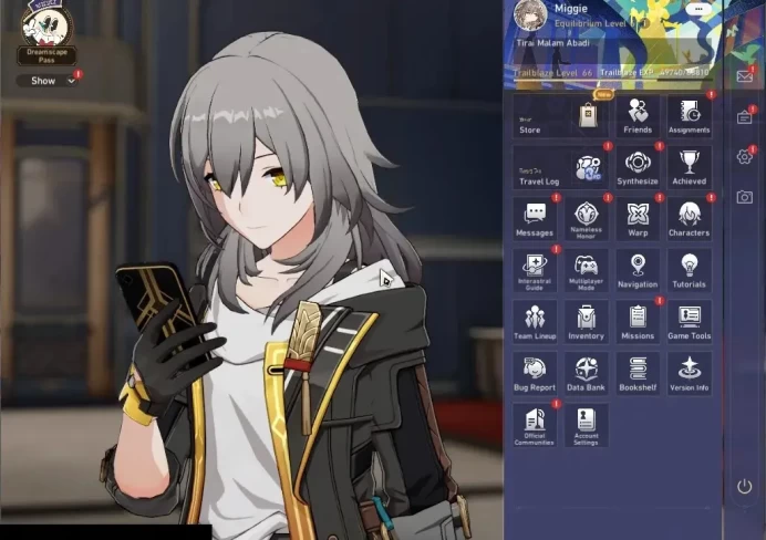 Asia|TL 66|10 Limited|[Phainon,Cyrene]+Sign,Evernight,YaoGuangRuanMei,Saber,Acheron,Etc|MC Female|Take Mail|Check SS(HSR7192)