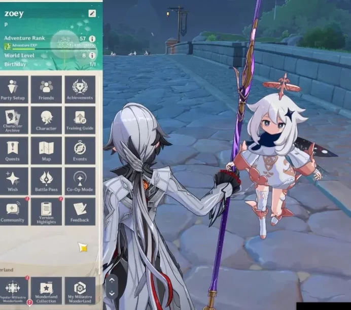 Asia|AR57|11 Limited+2(*5Wep)|Arlecchino,Zibai,Kazuha,Xianyun,Wanderer,Zhongli,WriothesleyC1|Mc Female|Reoni ON|TakeMail|GI6551