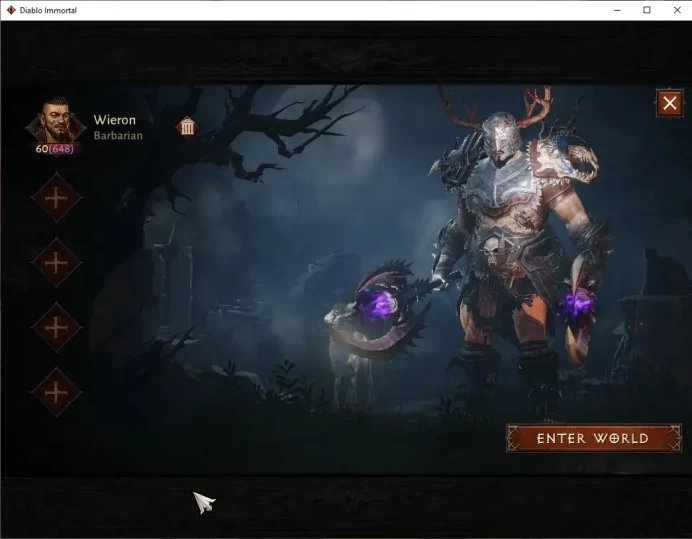 Eu - Secheron |CS ON|Lv60(648)|Barbarian|39K CR|Reso 420|Paragon Maledictor|Inferno IV|2 Cosmetic|Take Mail|CheckSS(DI1295)