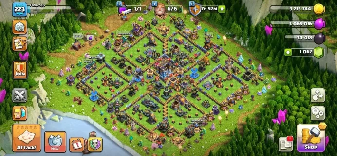 TH 18 Max - Defense Max, { 15 Equipment Epic - 7 Lv 27, Hero Max, 6 Hero Skin, Magic Items