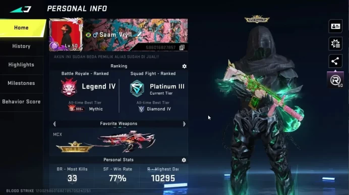ASIA|2 ETERNAL[KRAKEN-VoldCloak,DEagle]+Collab BLEACH[Byakuya,MCX,M82]+7DS [AK47,QBZ95]|ULTRA[SPIKE,VOLT,etc]|NetEase|BLS4547
