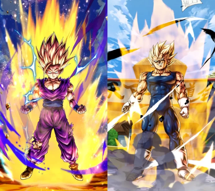 2UL [iOS]UL SuperSaiyan2 Gohan(youth)[green]+UL Majin Vegeta[yellow]+48000CC+1~5LL[Global]Auto delivery[BNID Login]