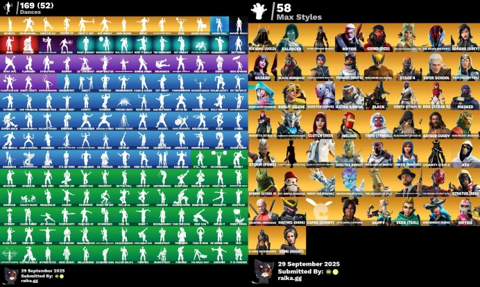 [PC/XBOX] 182 skins | OG STW | Leviathan Axe | Aura | Tony Stark | Peely | Mystique | Mandalorian | Rap Boy	MSS84