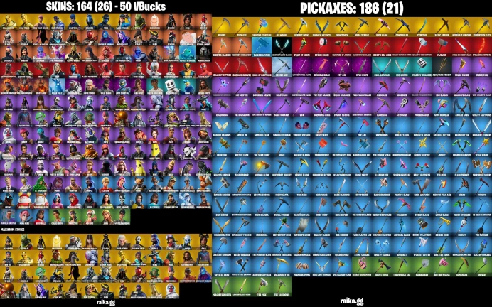 [PC/XBOX] 164 skins | OG STW | Renegade Raider | Gold Brutus | Gold Midas | Sultura | Blue Striker | Cloud Striker	MSS89
