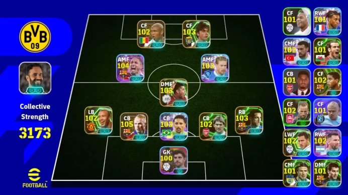Android|Power 3173 | Raphinha Show Time | Koeman Epic DB | Filippo Inzaghi | Kevin De Bruyne | Frank Rijkaard | 2026|EFB720B
