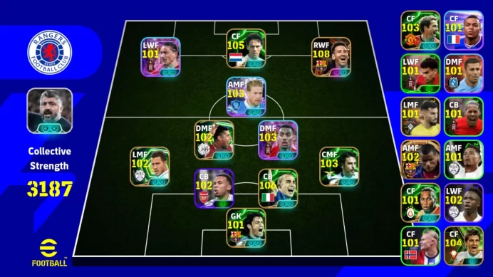 Android|Pw 3187 |Messi MSN Blitz |Gravenberch Show Time | Fabio cannavaro | Marco Van Basten | Kevin De Bruyne |2026|EFB724B
