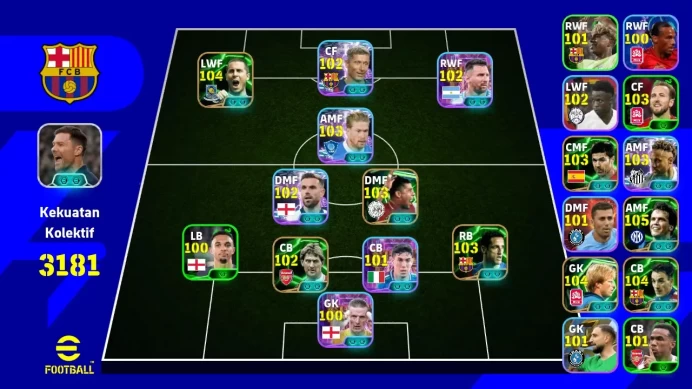 Android|Pw 3181|Eden Hazard Epik|Lewandowski Showtime|Messi Showtime | Kevin De Bruyne Showtime | Neymar Showtime |2026|EFB778B