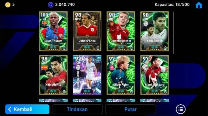 ANDRO|PW 3175 | thuram epic, jhon osea legend, fletcher epic, xabi alonso epic, oliver khan epic justin hubler showtime EFB805B