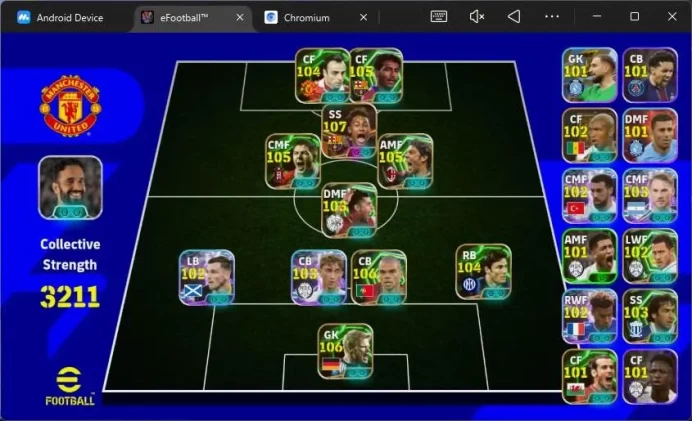 Android|PW 3211|NeymarJr MSN Bigtime,Pepe + Romario + Gerrard + Rui Costa epic,etc|Check SS|2026|EFB1181B