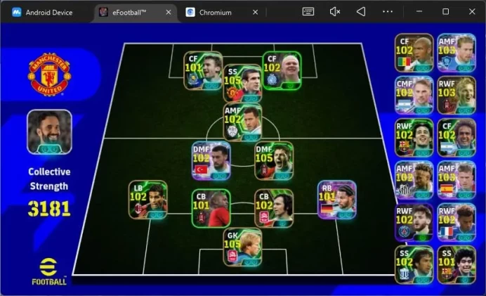 Android|PW 3181|Erick Cantona + Gerrard + Beckenbeauer epic,Mac Allister+Dani Olmo showtime,etc|Check SS|2026|EFB1182B