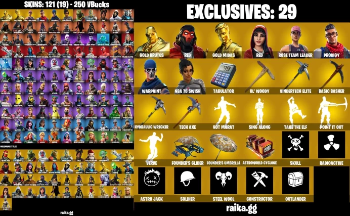 [PC/] 141 skins | OG STW | Aura | Lara Croft | Ghoul Trooper | Tony Stark | Peely | Deadpool | Star Wand	MSS106