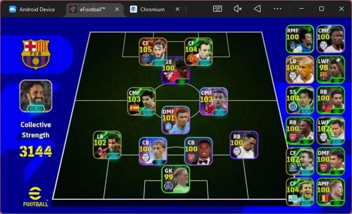 Android|Pw 3144|Kvaratskhelia Bigtime,Gravenberch showtime,Roberto Carlos legend,Forlan epic,etc|Check SS|2026|EFB1199B