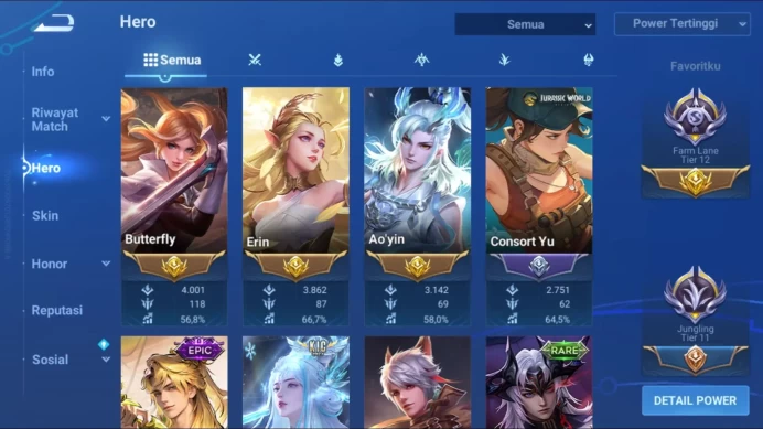 [GLOBAL] 112 Heroes & 95 Skins | KIC Luna, Saint Dharma, Consurt Jurassic, Detail Cek SS HOK219B