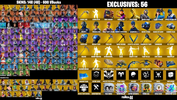 PC/XBOX 148 skins | OG STW | Jules | Aura | Candy Axe | Peely | Star Wand | Laugh It Up | Catalyst | Get Griddy MSS114