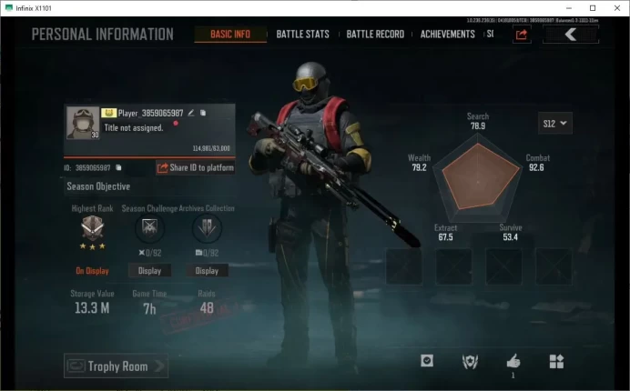 MOBILE|LVL30 SV 13,3 M|CV 11,4 M|SKIN ROYAL GUARD MORE DETAIL CEK SS AB163B