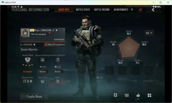 MOBILE Lvl 30 |SV 17,8M|CV 12,3M|MORE SKIN,UTOPIA MORE DETAIL CEK AB295B