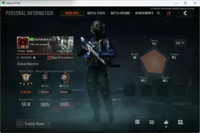 Mobile | | LV 30 | SV 58 M | CV 9 M | Decree LR-AR1, Koi LR-AR2, Decree VSS, MaxTac Uniform | more detail Check SS (AB418B)