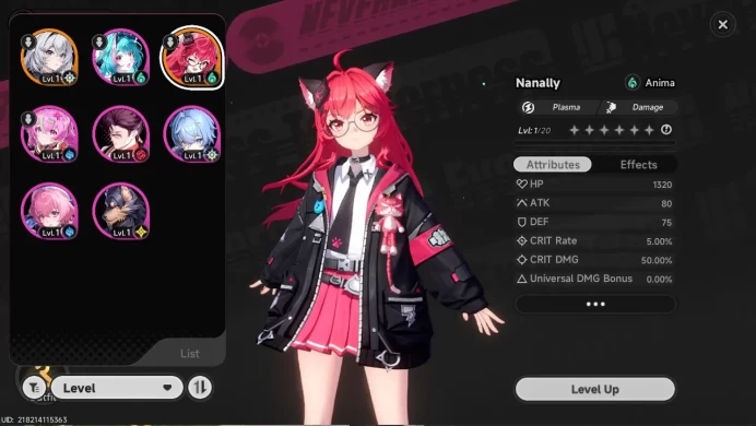 EU| Starter Lvl 3 | 1 S Nanally + 5A Char|MC Female|Selector ON|NTE046B
