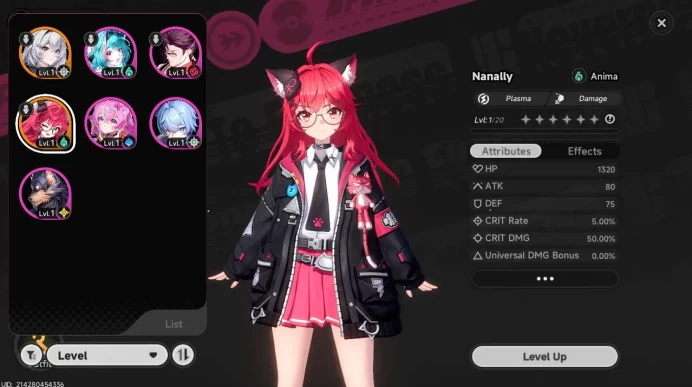 EU| Starter Lvl 3 | 1 S Nanally + 6A Char|MC male|Selector ON|NTE047B