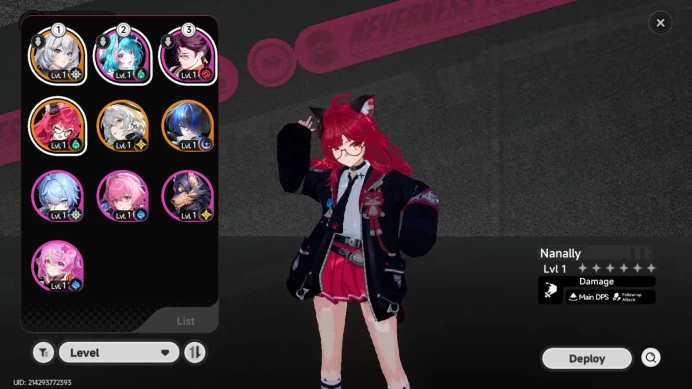 EU| Starter Lvl 3 | 3S Nanally,Hathor,Daffodil + 6A Char| Livery-TigerIncoming!| MC Female |NTE053B