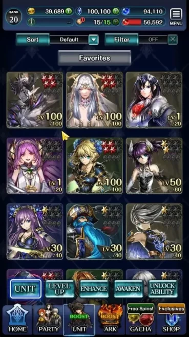 GLOBAL|Rank 20|100K Crystal|Top Tier Unit [Demon Lord Judecca-Samekh,Goddess Lilaha,Etc]|1 UR & 11 SSR Ark|Code Only|LC1279