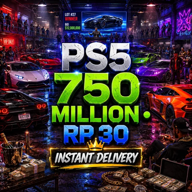 PS5 | Modded Account | 750M Total Assets + 213 Deluxos | 55M Pure Cash | RP 30 | 24/7 Support | GCLD1170