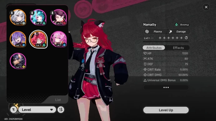 AMERICA|Starter Lv3|2S Char NANALYdupe2,Fadia+4A|MC Female|Log Email|NTE080B