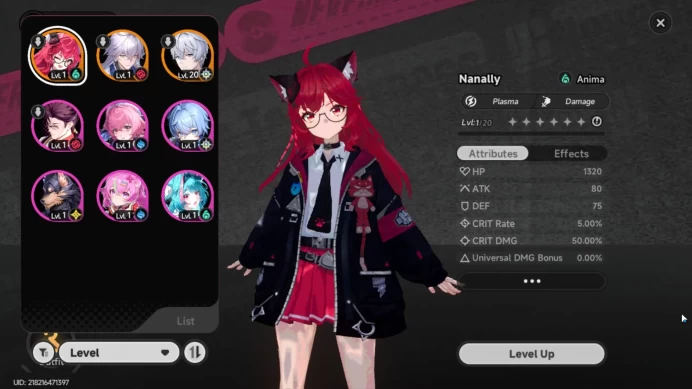 EUROPE | Starter Lv 3 | 2 SSR (Nanally, Baicang )+ 6 SR | Selector 44/50 | MC Male | Take Email | NTE090B