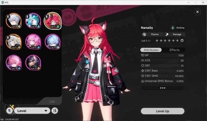 America| starter LV 3, S Hathor, Nanally, 8 char, MC female, server EU is bonus, More detai check SS NTE113B