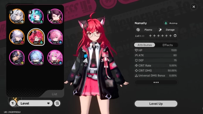 EUROPE | Starter Lv 3 | 2 SSR (Nanally, Baicang) + 6 SR | Selector ON | MC Female | More Check SS | Take Email | NTE138B