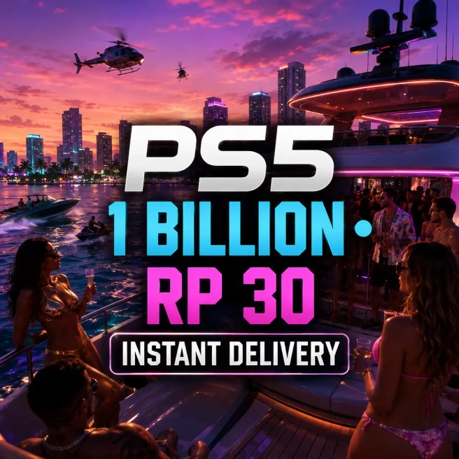 PS5 | 1B Total Assets | 300 Deluxos | 25M Pure Cash | RP 30 | Modded Account | 24/7 Support | GCLD1195
