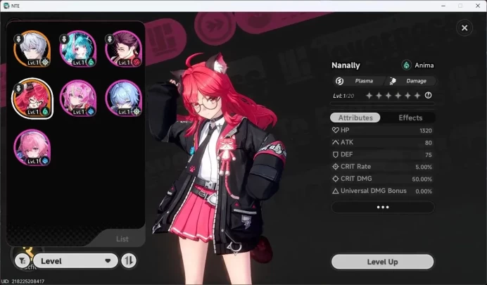 SEA |Starter Lvl 3| 1 SSR(Nanally)+5SR |Selector 40/50| MC Male|Take Email |NTE153B