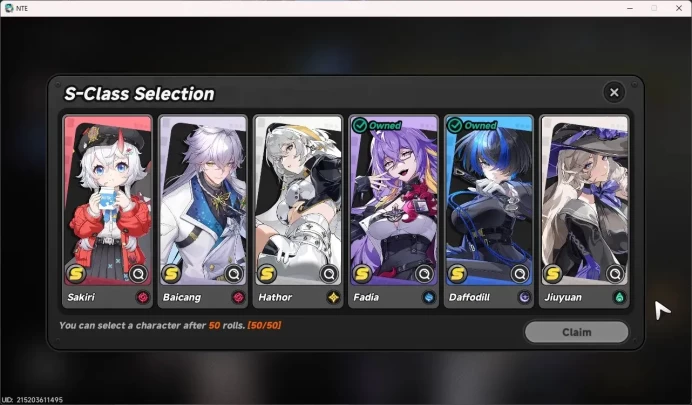 SEA | STARTER Lv 3 | 3 SSR (Hotori,Fadia,Daffodil) , 6 SR | Selector ON |MC Female |take Email | NTE165B