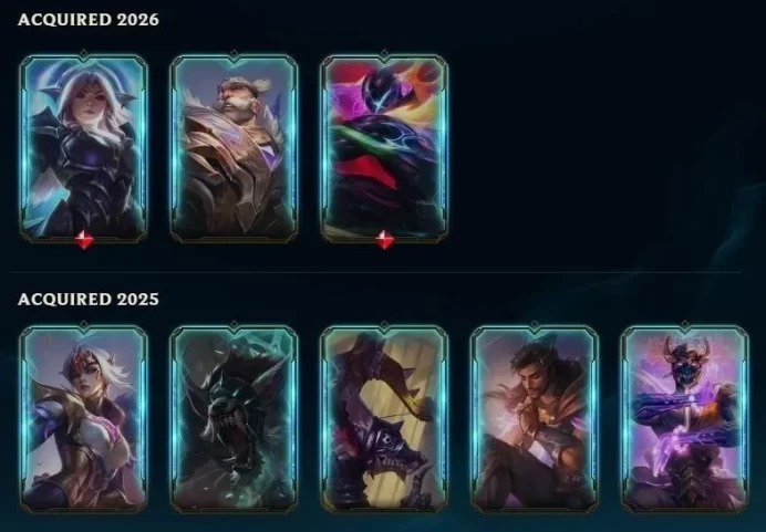 EUW - Gold 4 - 10Skin - Level 44 - OE1502 - BE 5000 - Champion85 - 15 Shards - Legendary Skin in loot - 1629