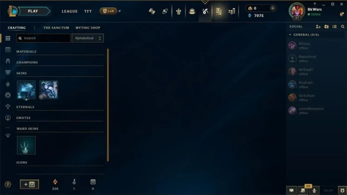 NA - Unranked - Champions 67 - Skins 11 - Level 37 - BE 7075 - OE 328 - 1654