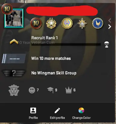 CS770 Prime, 9 Medals: Service 2018, 2020 (2lvl), 2023, 2026, 5, 10 Year Veteran, Loyalty Badge, GO Badge, 10 Year Birthday, 1076 Hours