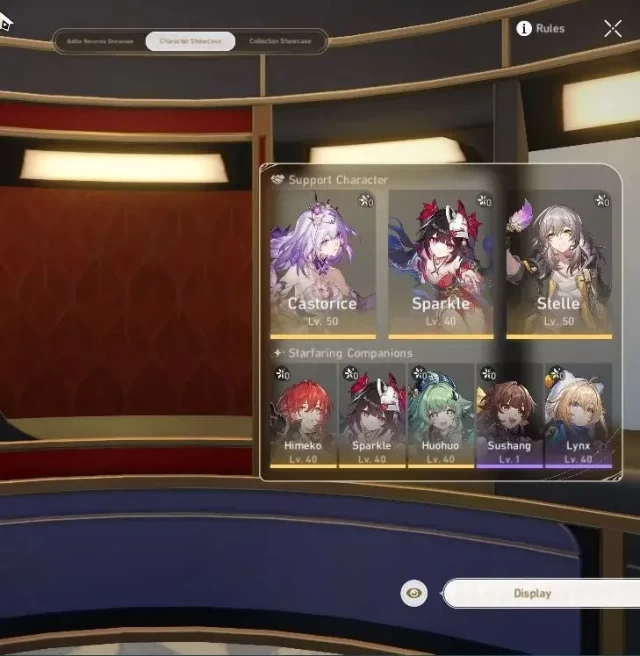 Asia | TL 36 | 3 Limited | Castorice,Sparkle,Huohuo | Penacony | MC Female | Take Mail | Check SS(HSR7211)