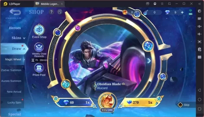 Global|Hero 132|Skin 249|Renowned|K.O.F Karina|Collab Roger+Kimmy+Vale+Badang|LuckyBox Odette|STAR Hayabusa|More CheckSS ML2006B
