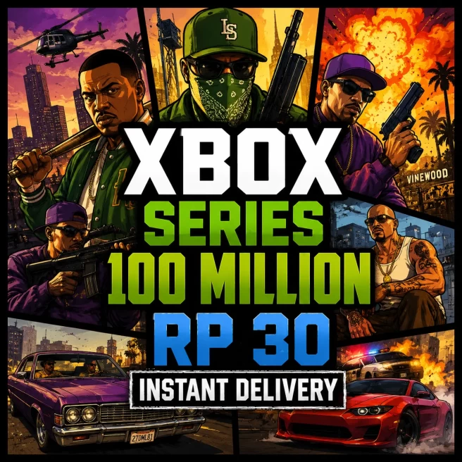 XBOX SERIES | Modded Account | 100M Total Assets | 25M Pure Cash | RP 30 | 24/7 Support | GCLD1069