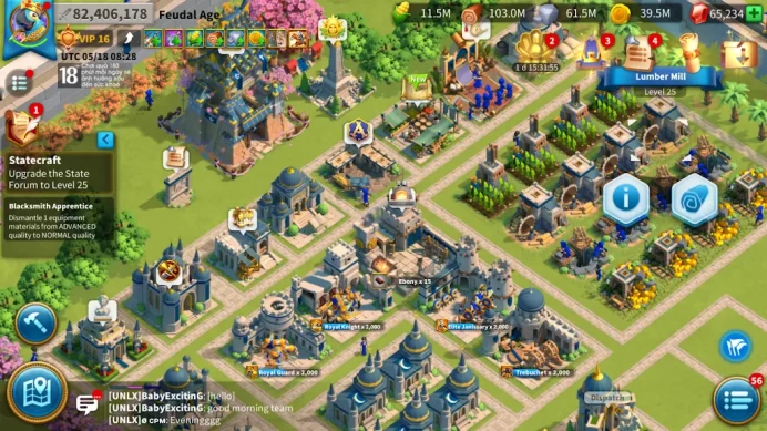 ROK2348: 82M - Vip 16 - 9 Commanders - 36 Passport - 771 Gold Head - 1 skin - 65k Gems