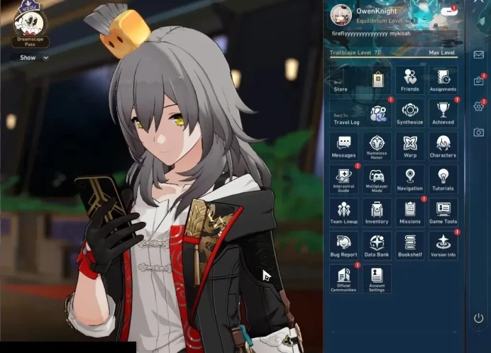 Asia|TL 70|13 Limited|PremTeam Firefly|[YaoGuang,Hysilens,The Dahlia,Archer]+Sign,FireflyC2|MC Female|Take Mail|(HSR7217)