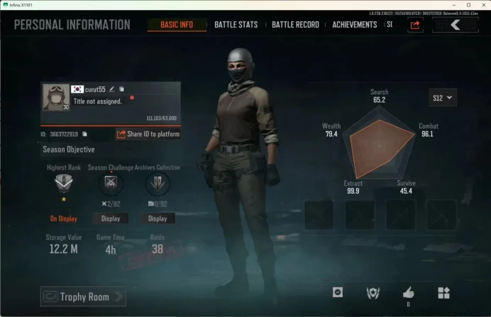Mobile | LV 30 | SV 12.2 M | CV 11.3 M | SS AX50 (Exclusive), WR AR-57, DS ACE31 | more detail Check SS (AB436B)