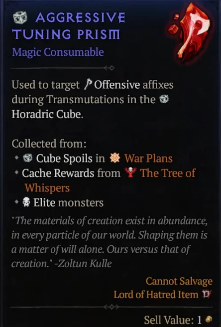 50* Aggressive Tuning Prism