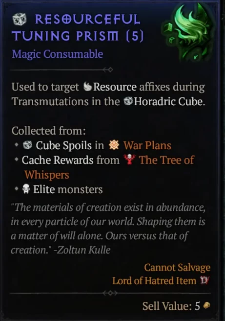 50* Resourceful Tuning Prism