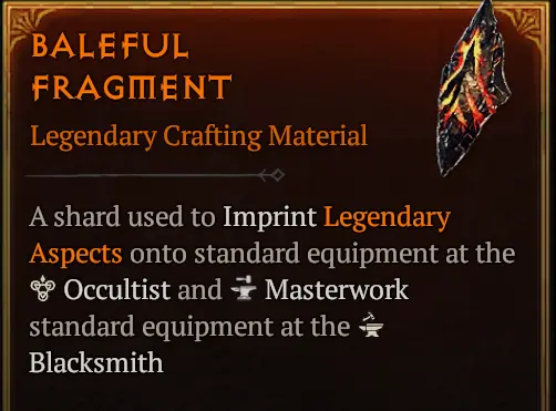 *500 Baleful Fragment