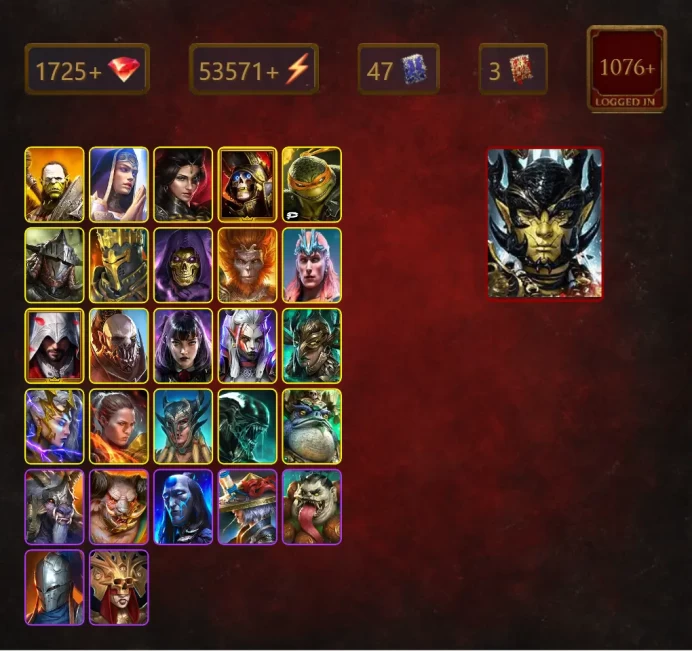 [STARTER]Aphidus+Martyr+Artak+Adelyn+Deathknight+Michelangelo+Rathalos+Roshcard+Skeletor+Wukong+Loki+Ezio Auditore+50Epics