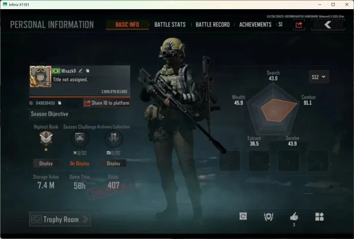 Mobile | | LV 30 | SV 7.4 M | CV 1.84 M | Koi LR-AR2, Koi LR-DMR1, SS AKM, Royal Guard, Corpo | more detail Check SS (AB438B)